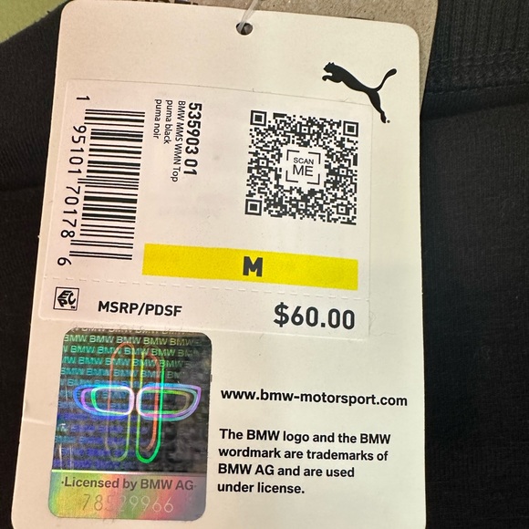 PUMA BMW Motorsport Essential Logo Crop Top - Picture 5 of 5